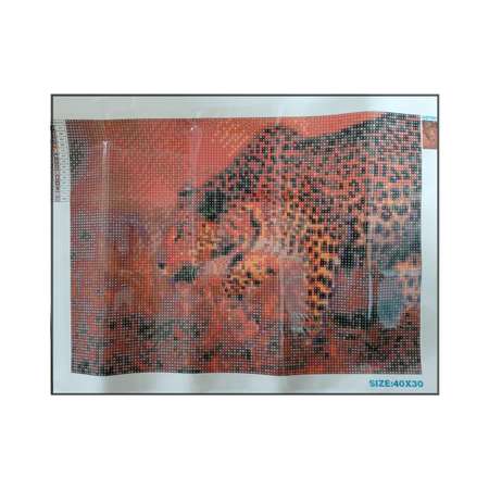 Алмазная мозаика Seichi Леопард 30х40 см