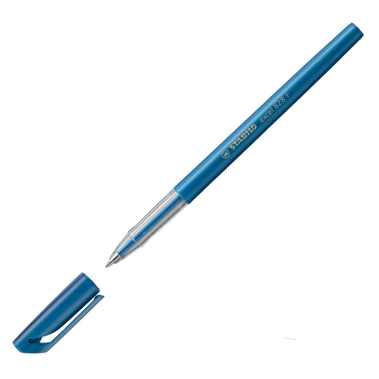 Ручка шариковая STABILO Excel 2шт Синий 828/41-2B - фото 4