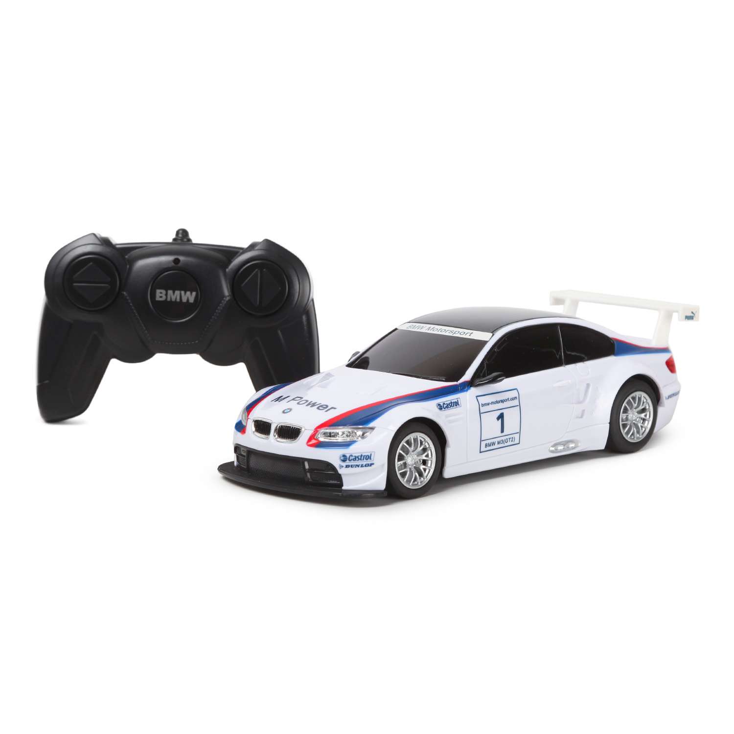 Машина Rastar РУ 1:24 BMW M3 Белая 48300 - фото 1