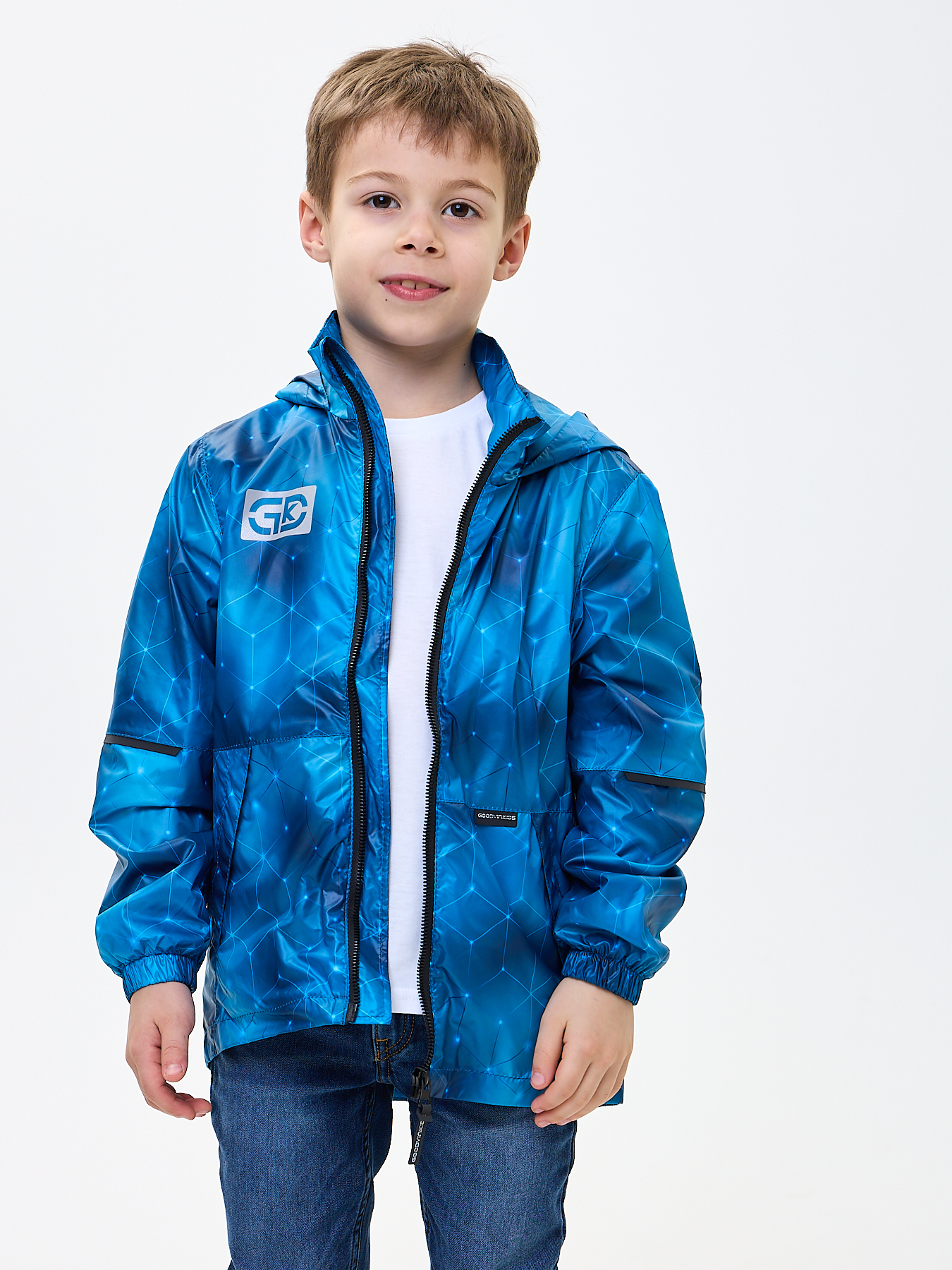 Ветровка GooDvinKids В10021-02/нейросетьсиний_FS - фото 6