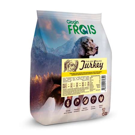 Сухой корм Frais Adult Dog Mini Turkey 3 кг