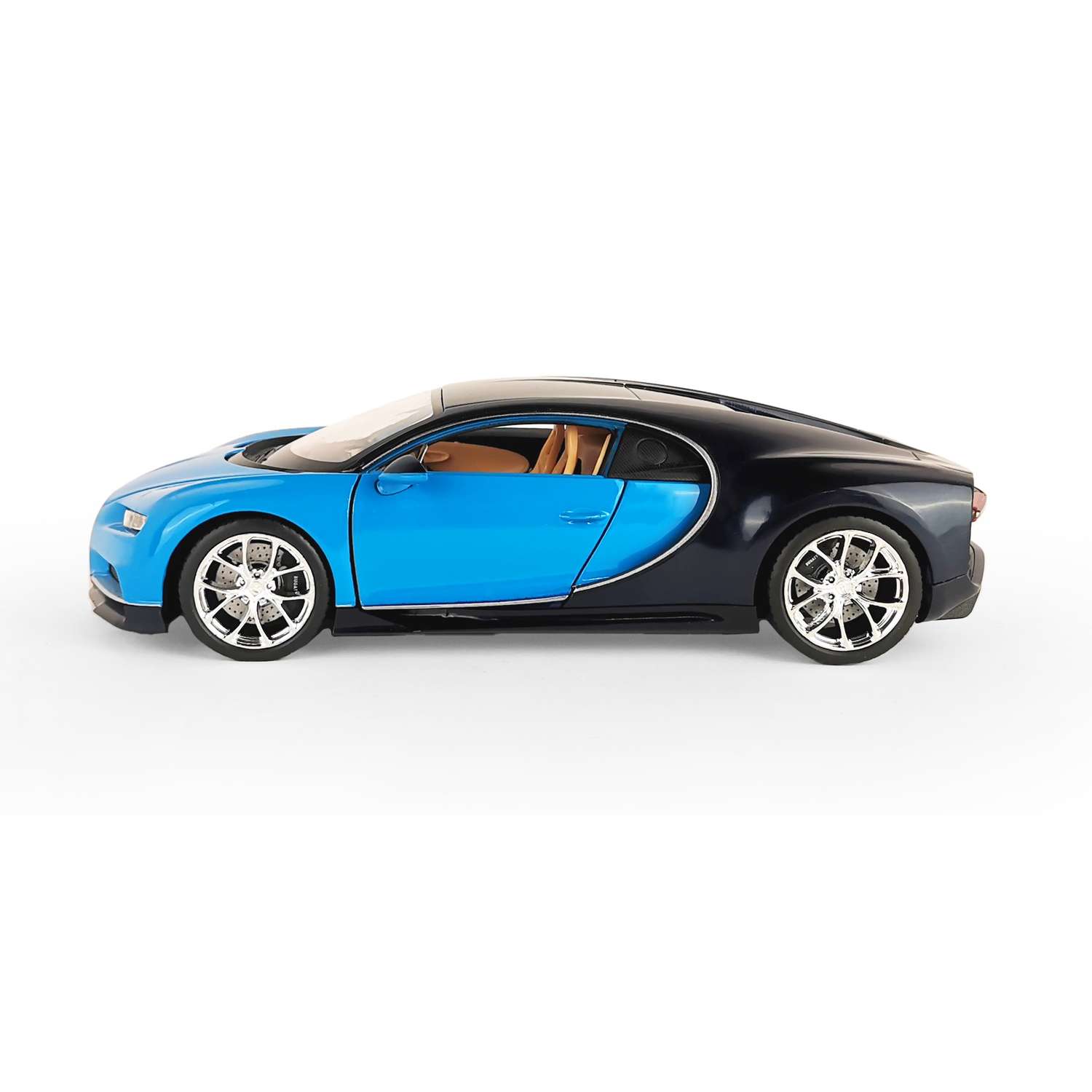 Машинка WELLY 1:24 Bugatti Chiron синяя 24077W - фото 1