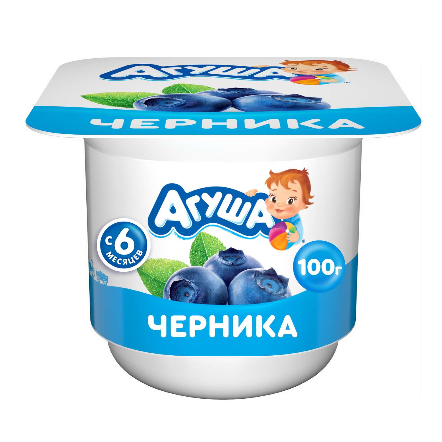 Творог фруктовый Агуша черника 3.9%100г с 6месяцев - фото 4