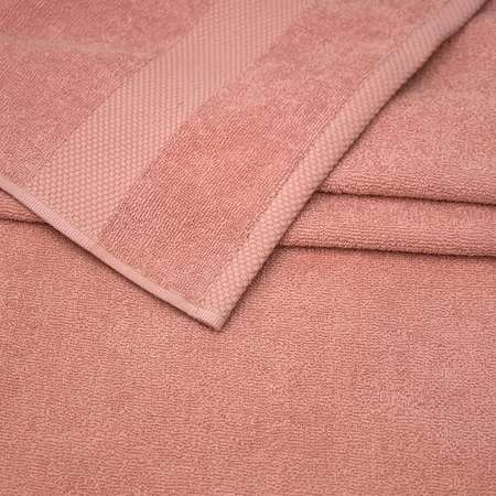 Махровое полотенце Bravo Контур 100х150 розовый