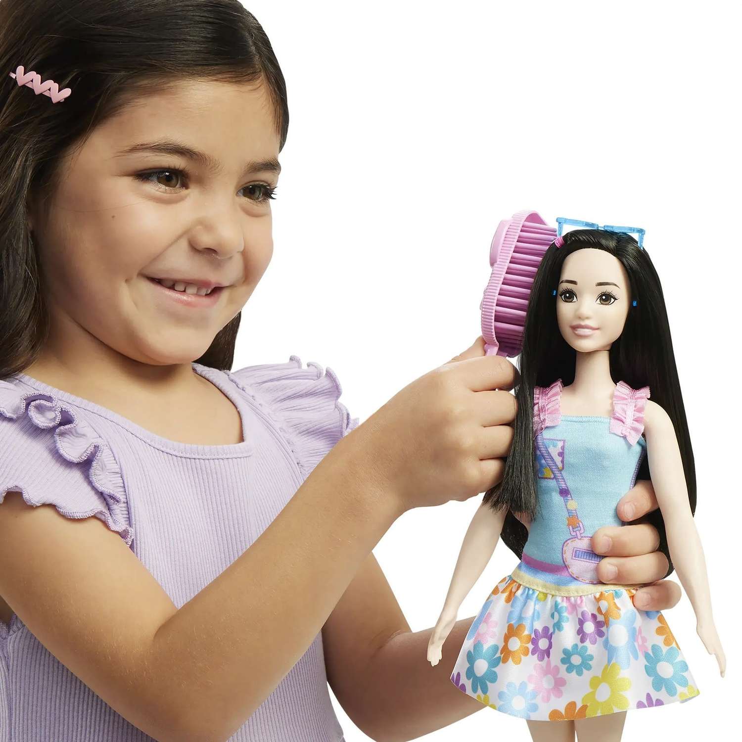 Кукла Barbie Рене с черными волосами и белкой HLL22 HLL22 - фото 5