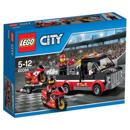 Конструктор LEGO City Great Vehicles Перевозчик гоночных мотоциклов (60084)