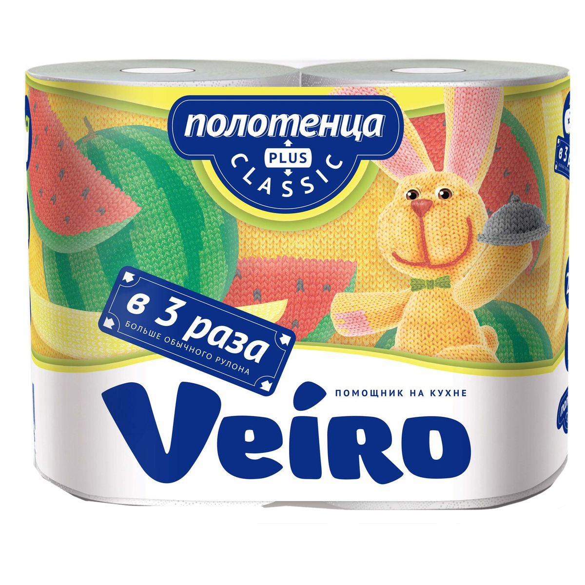 Бумажные полотенца Veiro Classic Plus 2-х слойная 2 рулона - фото 1