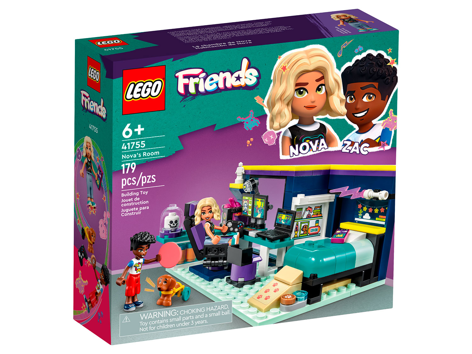 Конструктор детский LEGO Friends Комната Новы 41755 - фото 9