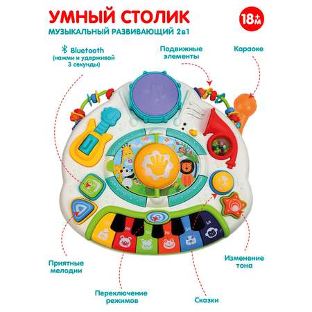 Игрушка развивающая Smart Baby Музыкальный столик бизиборд