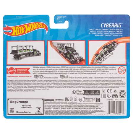 Машинка Mattel Hot Wheels Тягач с прицепом Cyberrig