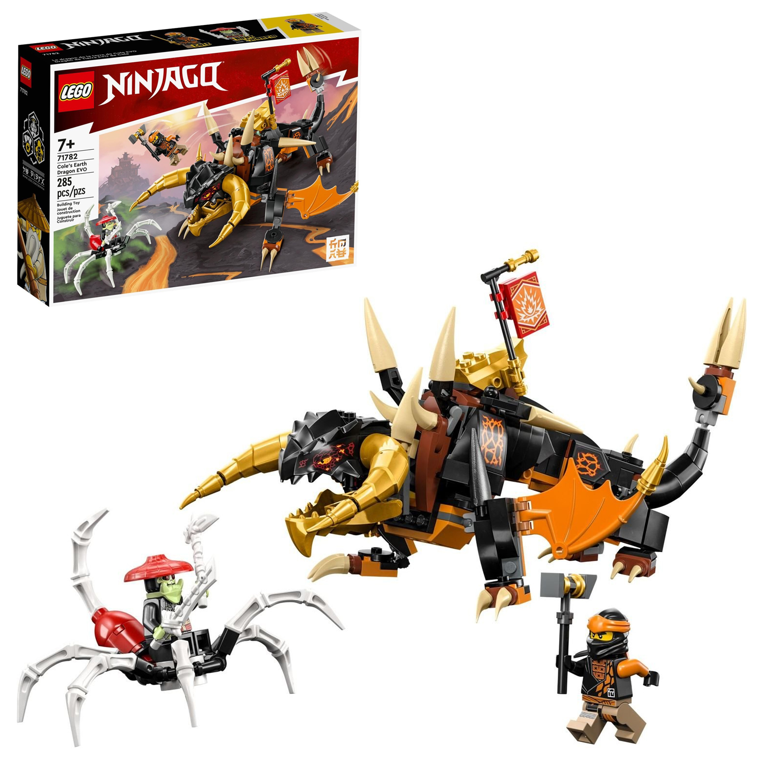 Конструктор детский LEGO Ninjago Земляной дракон ЭВО Коула - фото 1