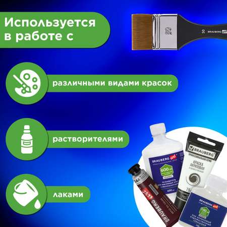 Кисть Brauberg 1 шт. (синтетика)