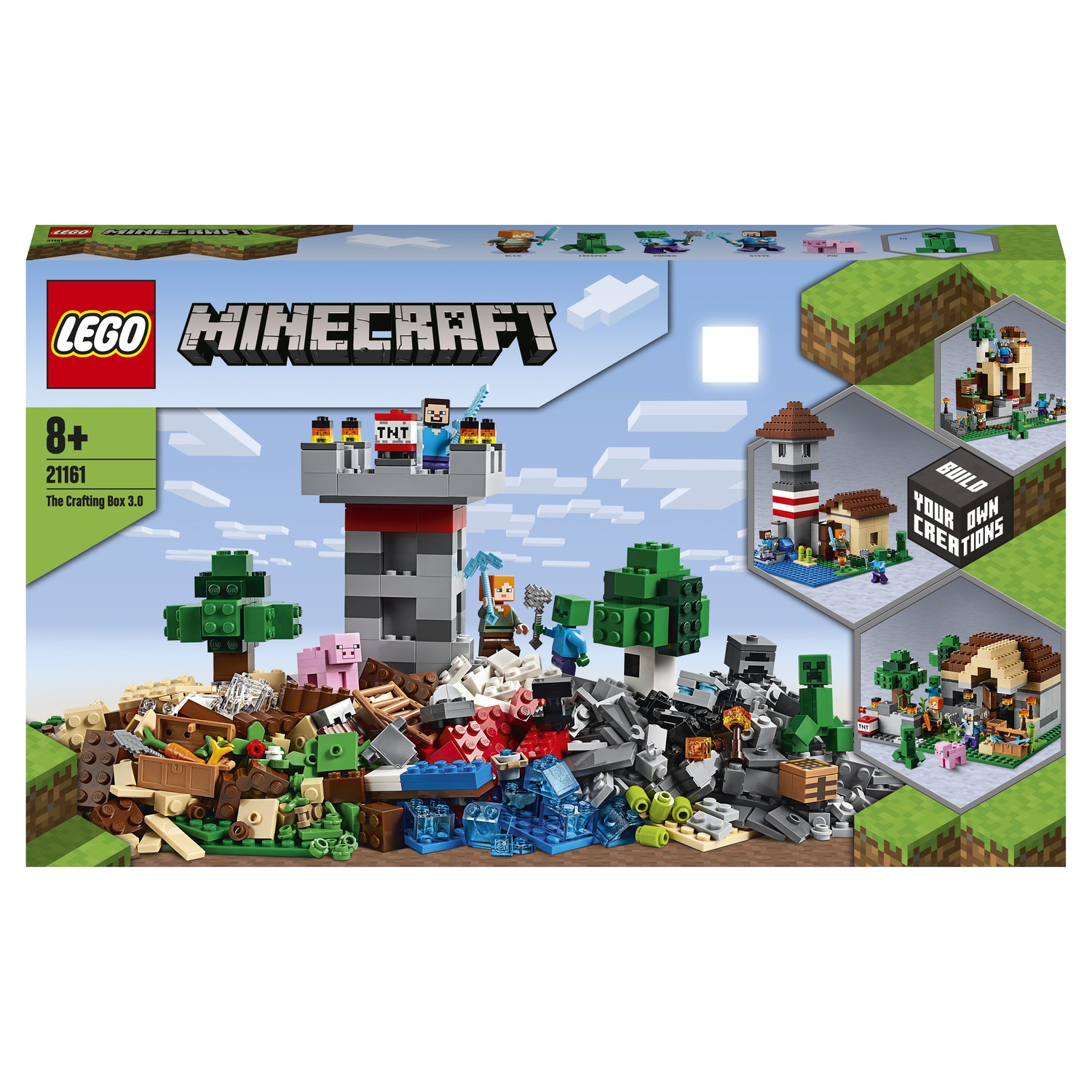 Конструктор LEGO Minecraft Набор для творчества 3.0 21161 купить по цене  5999 ₽ в интернет-магазине Детский мир