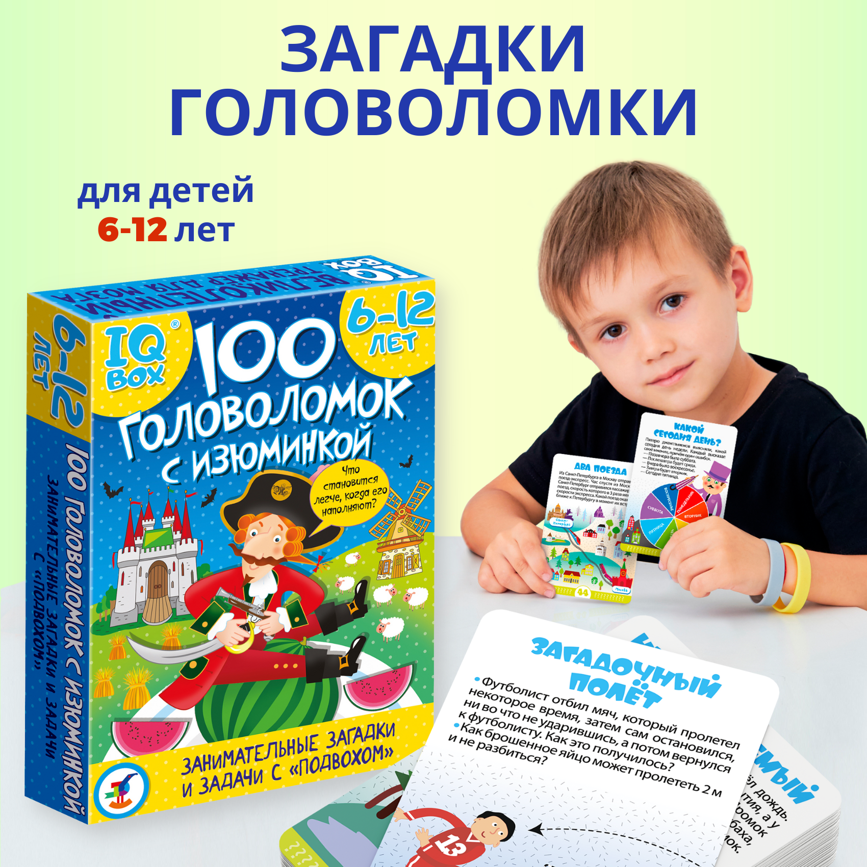 Игра развивающая Дрофа-Медиа IQ Box. 100 Головоломок с изюминкой 4296 - фото 2