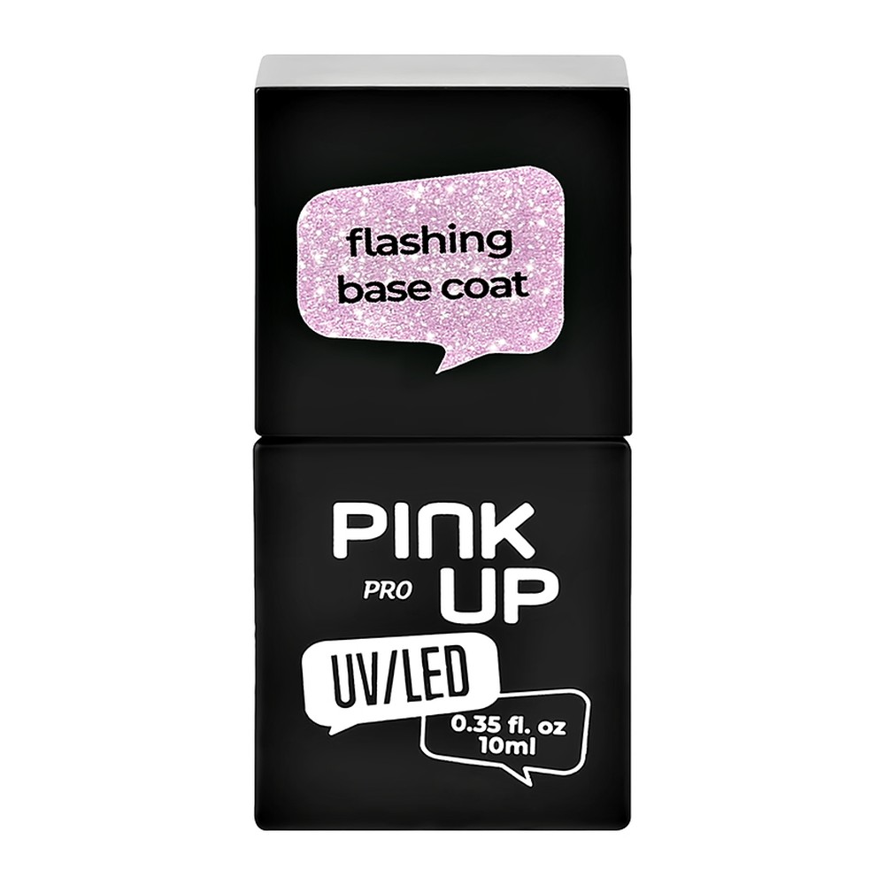 Светоотражающая база Pink Up uv/led pro flashing base coat тон 03 10 мл - фото 3