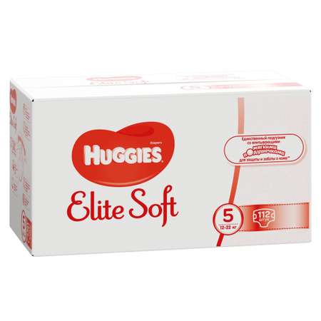 Подгузники Huggies Elite Soft 5 (12-22 кг) 112 шт.