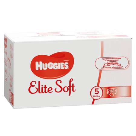 Подгузники Huggies Elite Soft 5 12-22кг 112шт