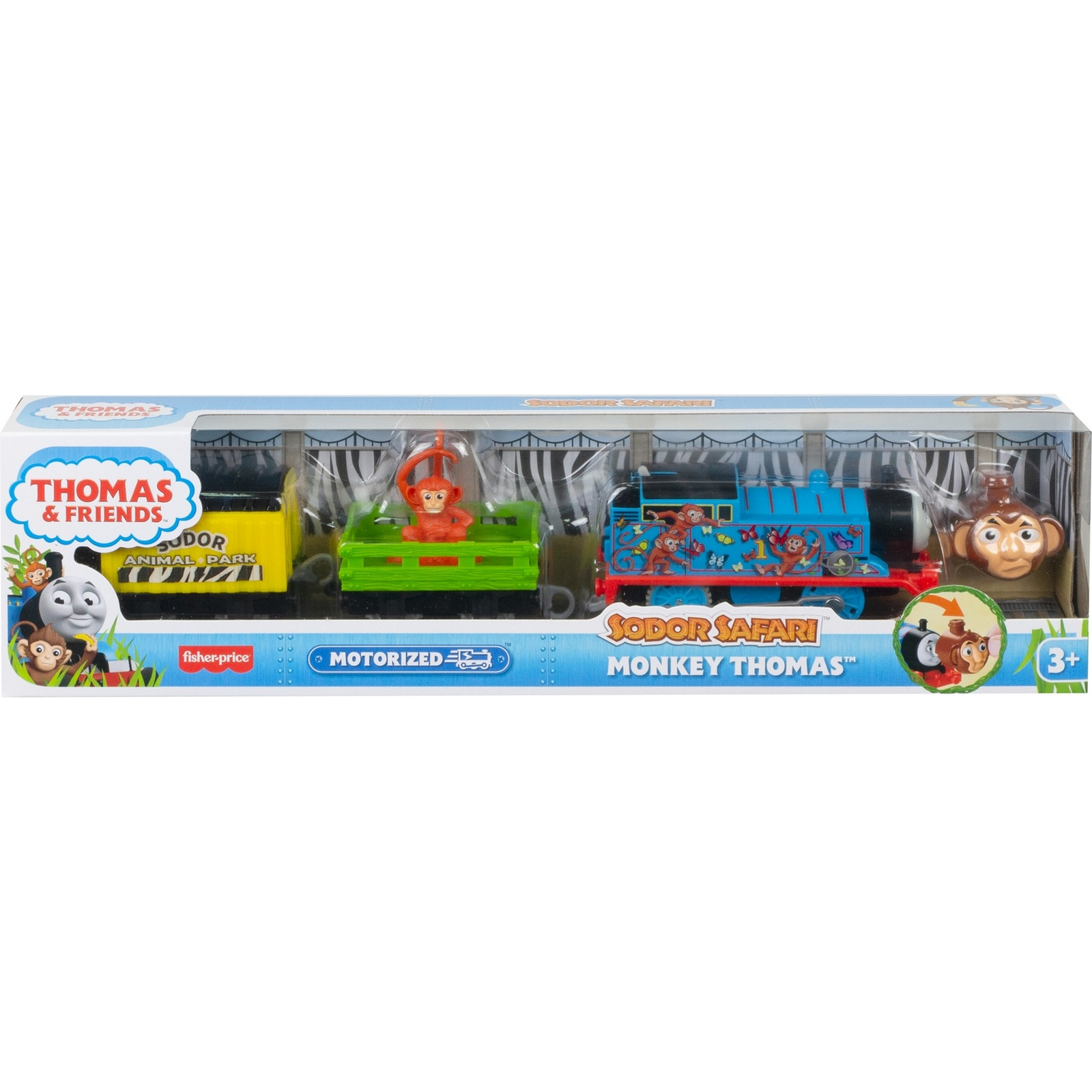 Паровозик Thomas & Friends Железная дорога Герои мультфильмов Томас-обезьянка GLK70 GLK69 - фото 2