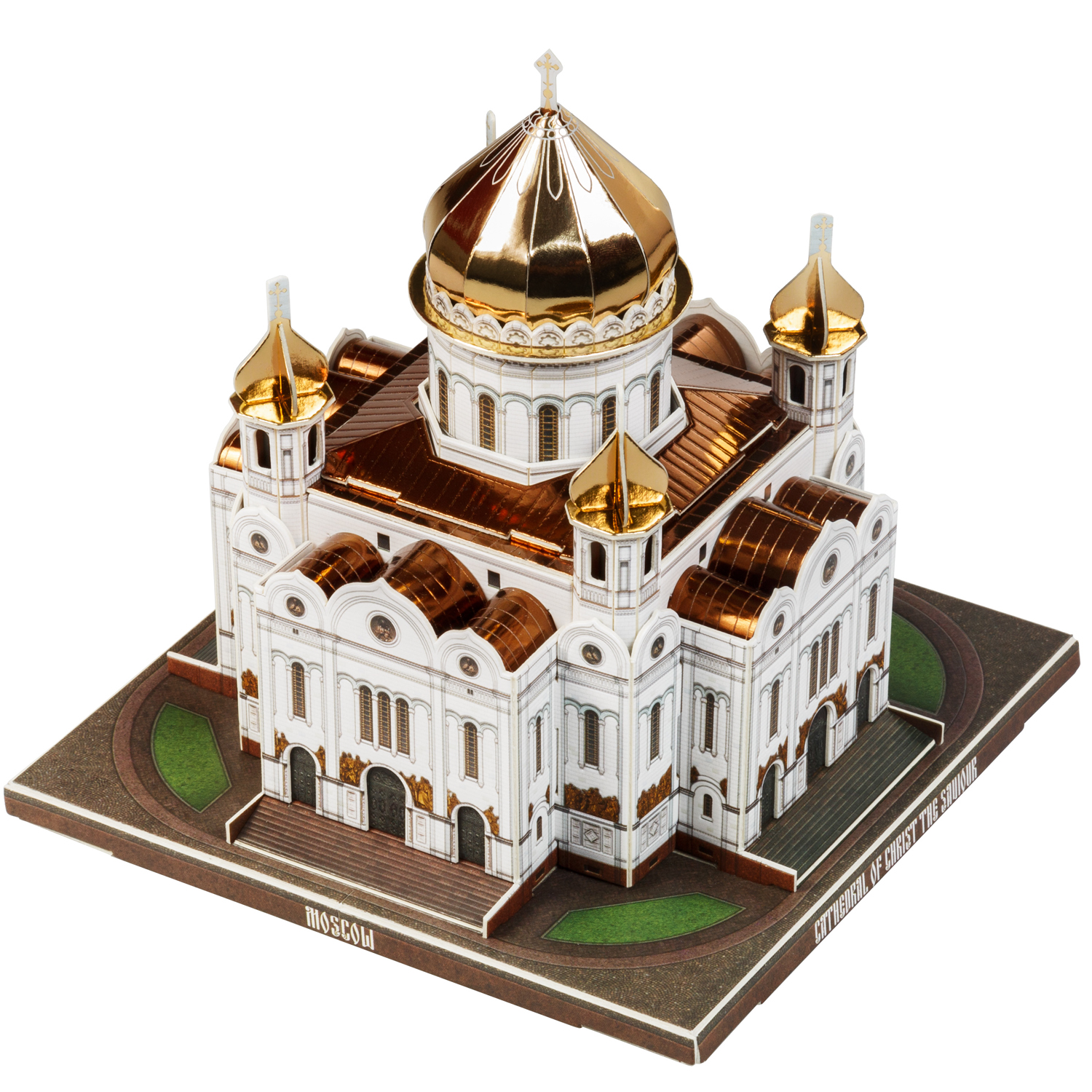 Сборная модель Умная бумага Города в миниатюре Храм Христа Спасителя 532 532 - фото 2