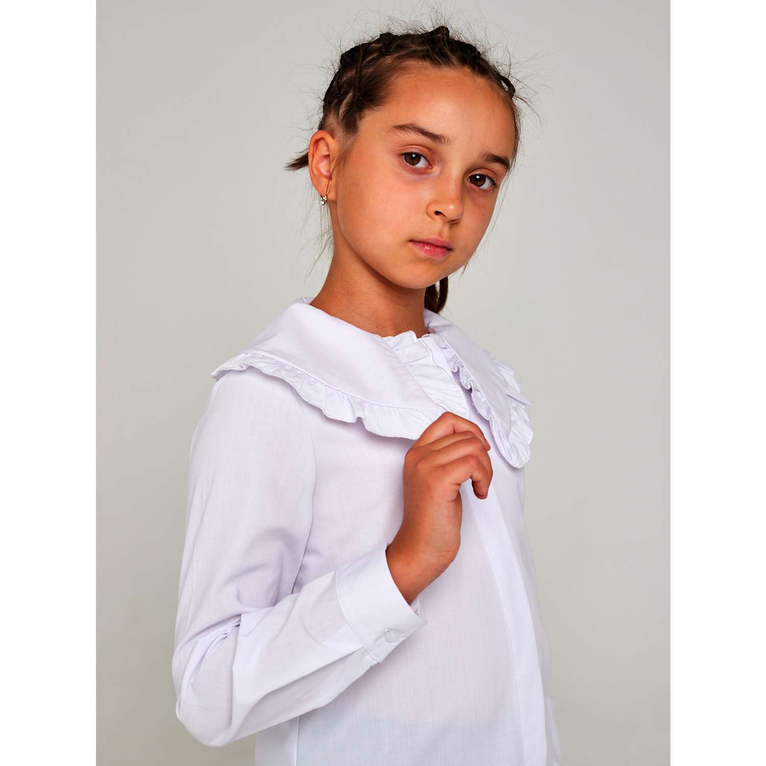 Блузка IRINA EGOROVA RUB-Kids-Karina_белый - фото 2