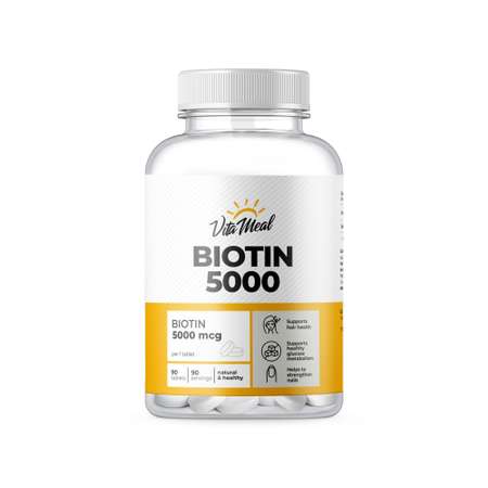 Комплексная пищевая добавка VitaMeal Биотин 5000мкг 90 таблеток