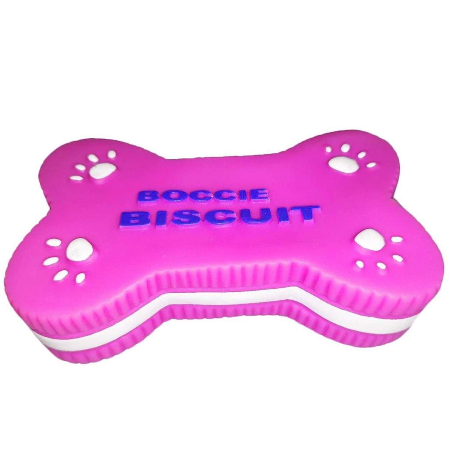 Игрушка для животных Keyprods Кость с запахом печенья розовая - фото 1