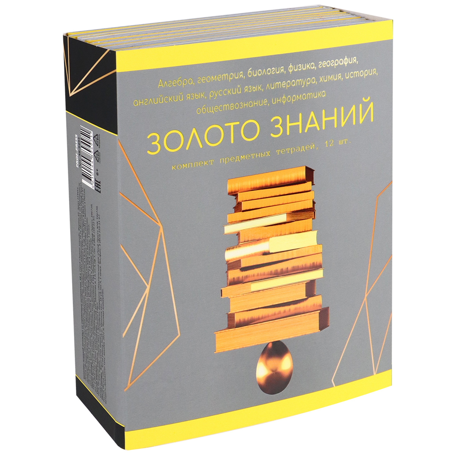 Набор предметных тетрадей Prof-Press Золото знаний 48 листов 12 тетрадей - фото 17