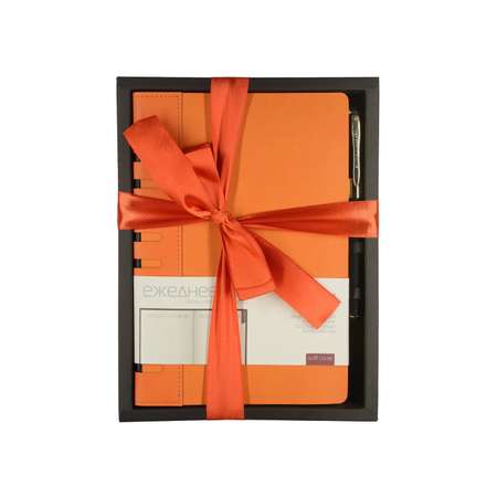 Набор подарочный Bruno Visconti Bergamo оранжевый А5 145х213 мм ежедневник и ручка