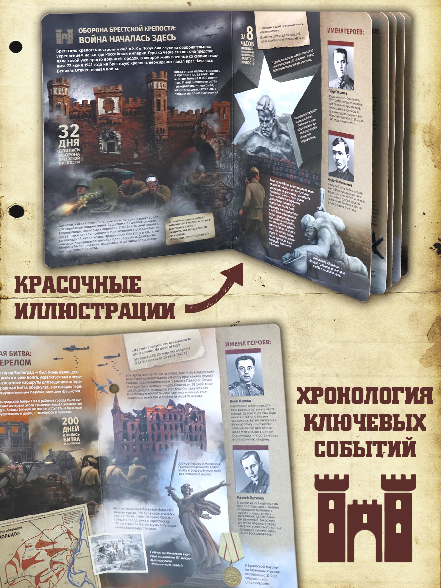 Детская книга Великие сражения Malamalama Энциклопедия для детей Великая отечественная война - фото 2