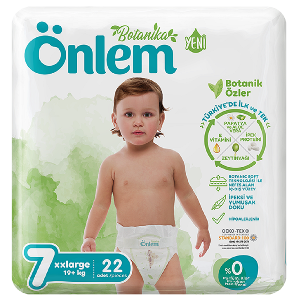 Детские подгузники Onlem bоtanika 7 (19kg+) advantage (22шт. в уп.) - фото 1