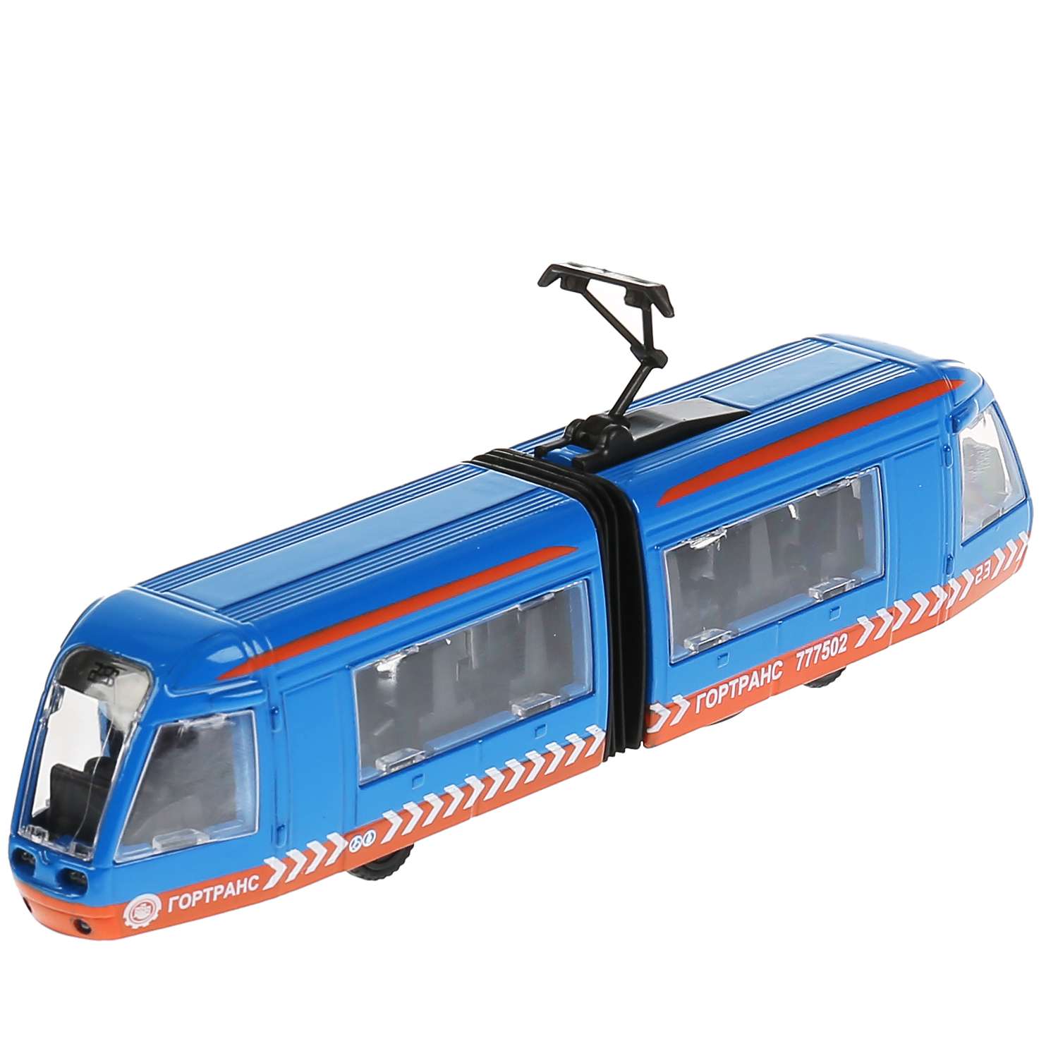 Модель Технопарк Трамвай с гармошкой инерционная 298492 298492 - фото 1