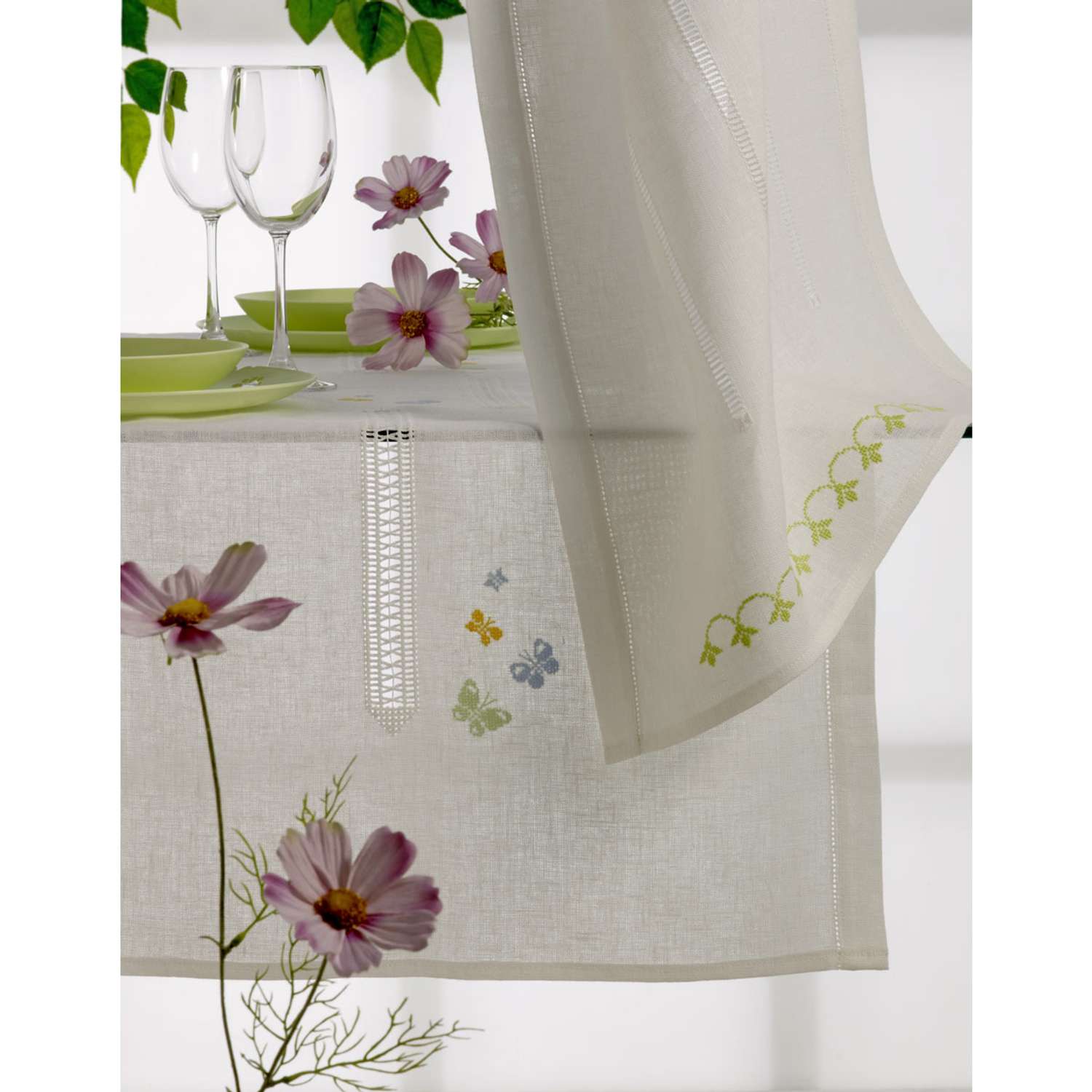 Канва Zweigart для вышивания шитья и рукоделия 28ct 50х70 см молочно - белая - фото 4