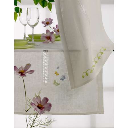 Канва Zweigart для вышивания шитья и рукоделия 28ct 50х70 см молочно - белая