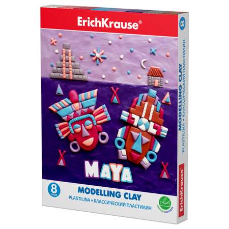 Пластилин ErichKrause Maya 8цв 144г 55890