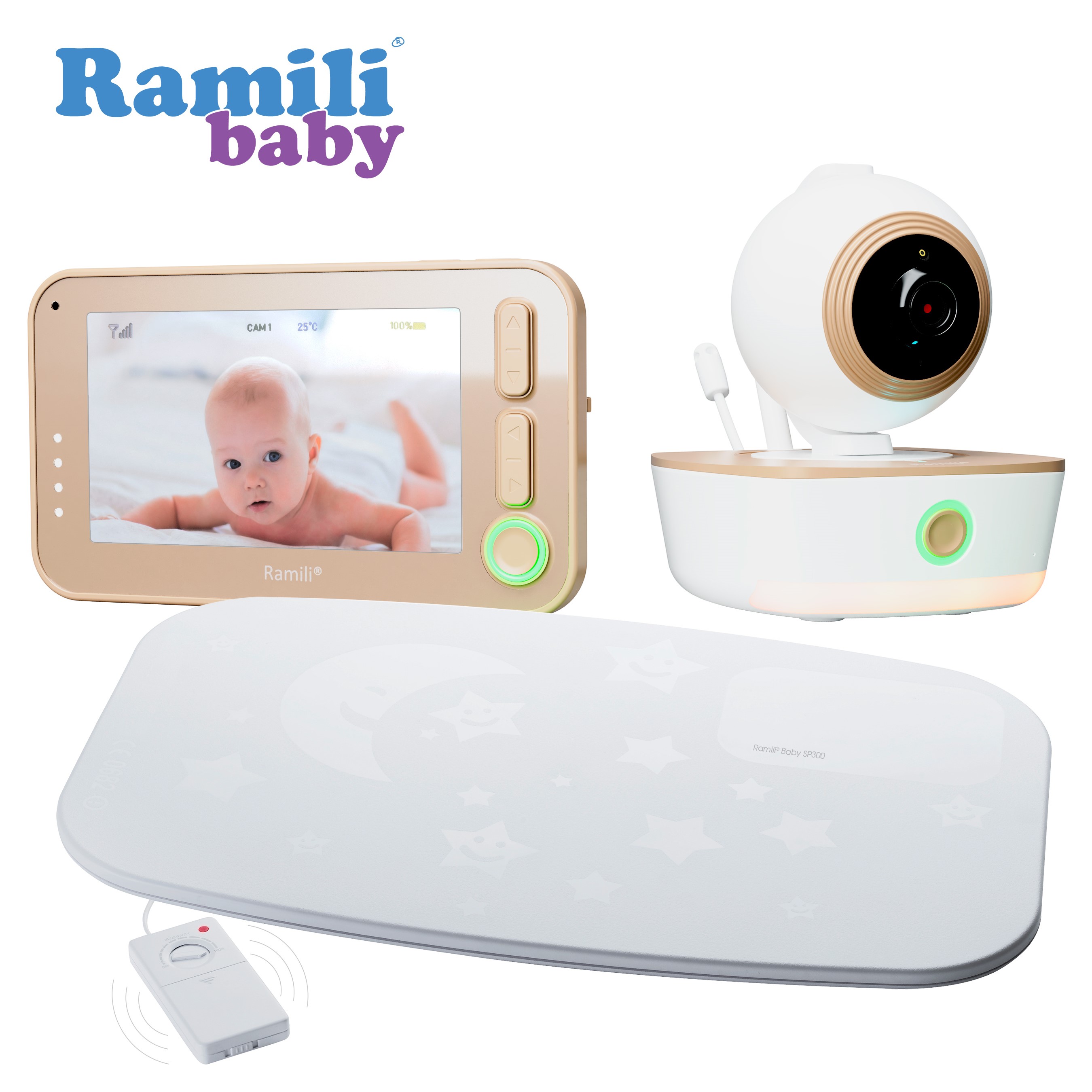 Видеоняня Ramili с монитором дыхания Baby RV1300SP купить по цене 23650 ₽ в  интернет-магазине Детский мир