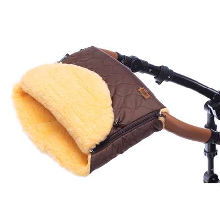 Муфта для коляски Nuovita меховая Polare Pesco Шоколад