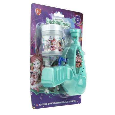 Генератор мыльных пузырей Enchantimals 1YOY с раствором пистолет бластер аппарат детские игрушки для улицы и дома для девочек