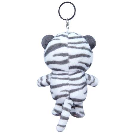 Мягкая игрушка BUDI BASA брелок Басик Белый тигрёнок 15 см АВВ-075