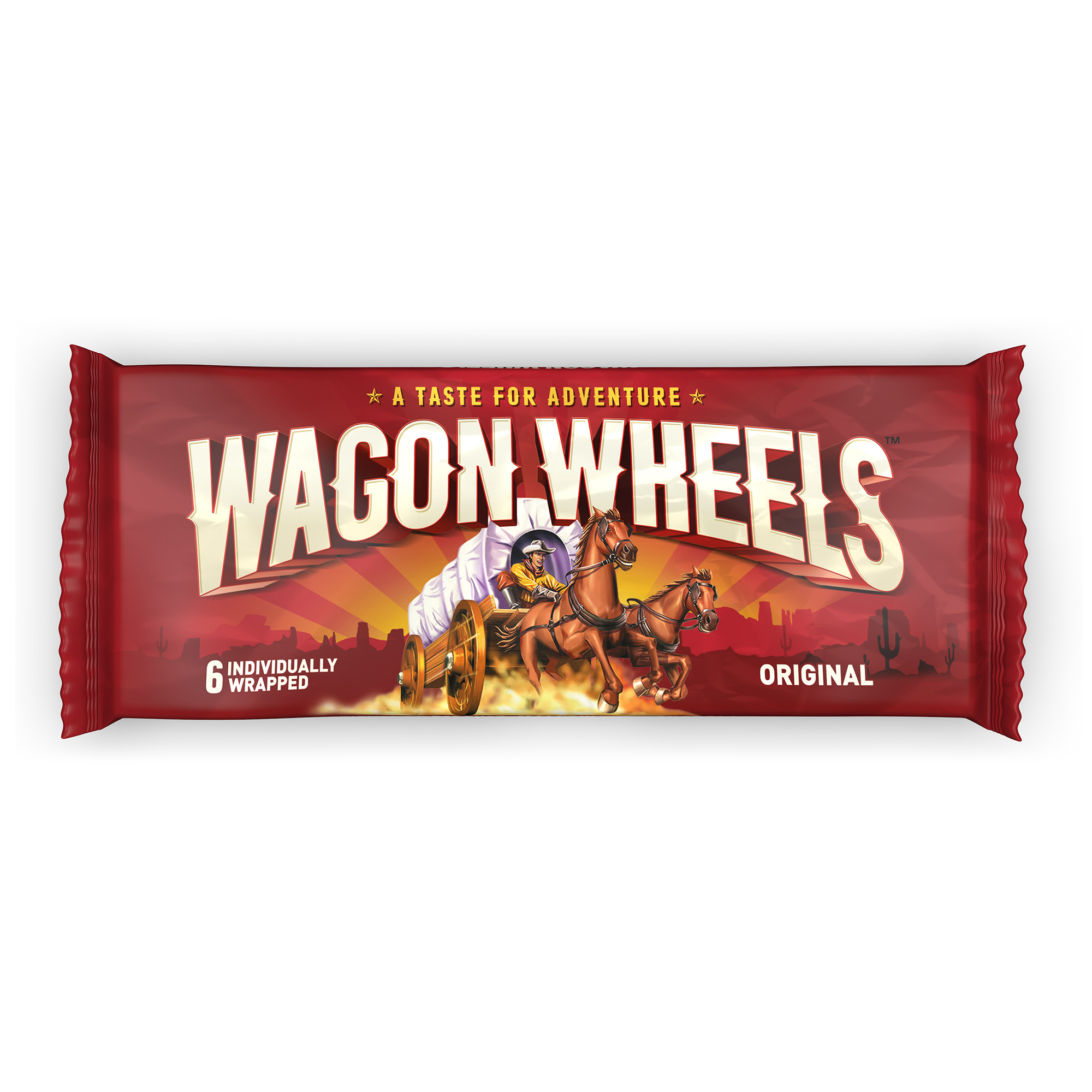 Печенье с суфле Wagon Wheels покрытое глазурью с ароматом шоколада 216 г - фото 1