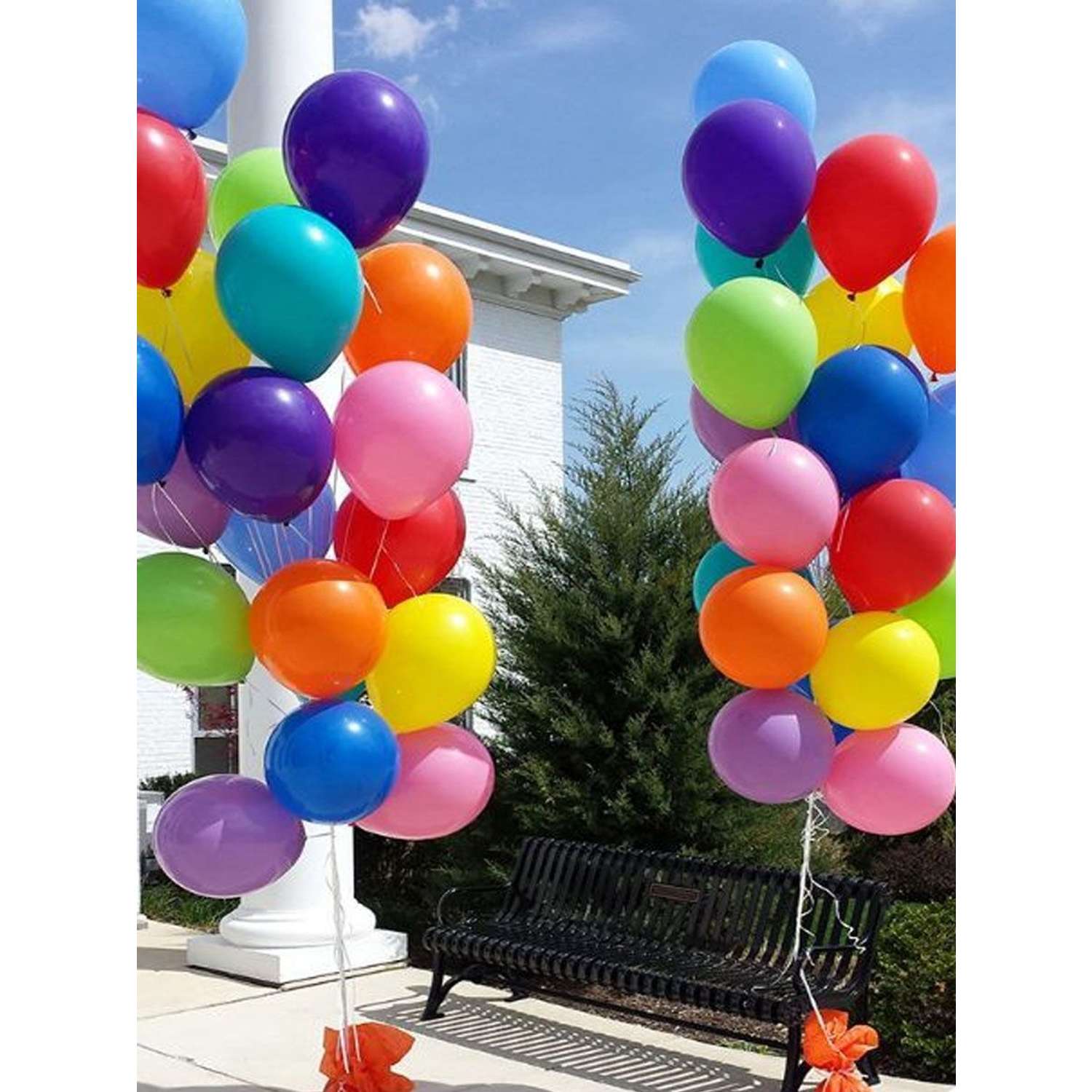 Воздушные шары Riota разноцветные 30 см 100 шт - фото 7