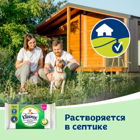 Влажная туалетная бумага Kleenex Skin Kind 38шт