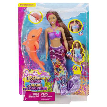 Кукла Barbie Русалка-трансформер Морские приключения