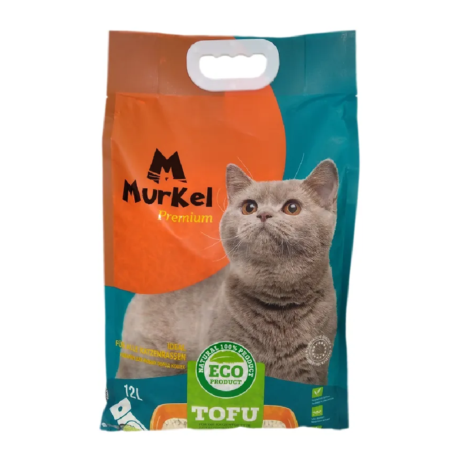 Наполнитель для кошек Murkel тофу Нейтральный 12 л - фото 1