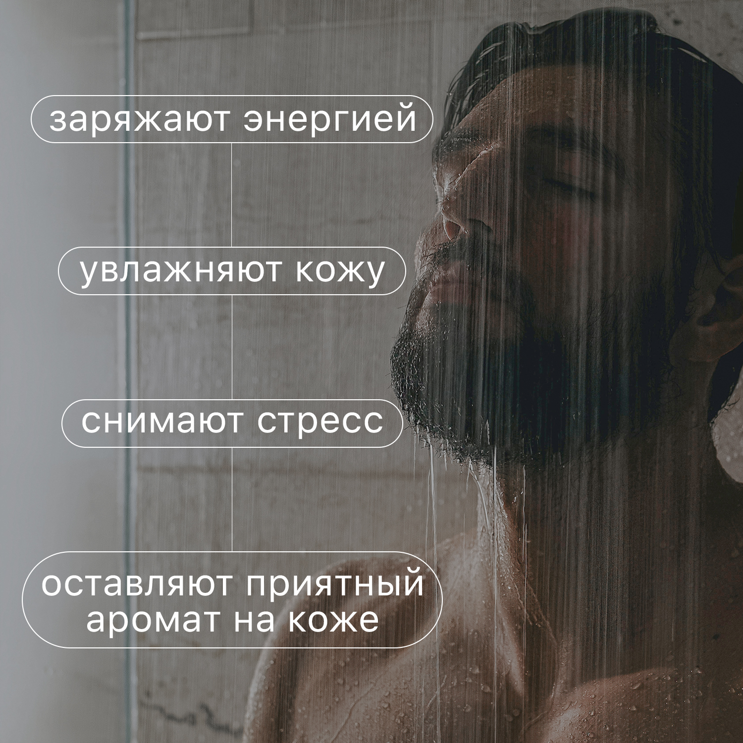 Гель MEN CODE для душа мужской 300 мл 2 шт. - фото 2