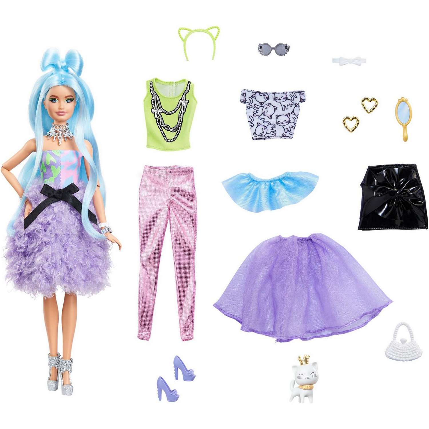 Кукла Barbie Экстра со светло-голубыми волосами GYJ69 GYJ69 - фото 1