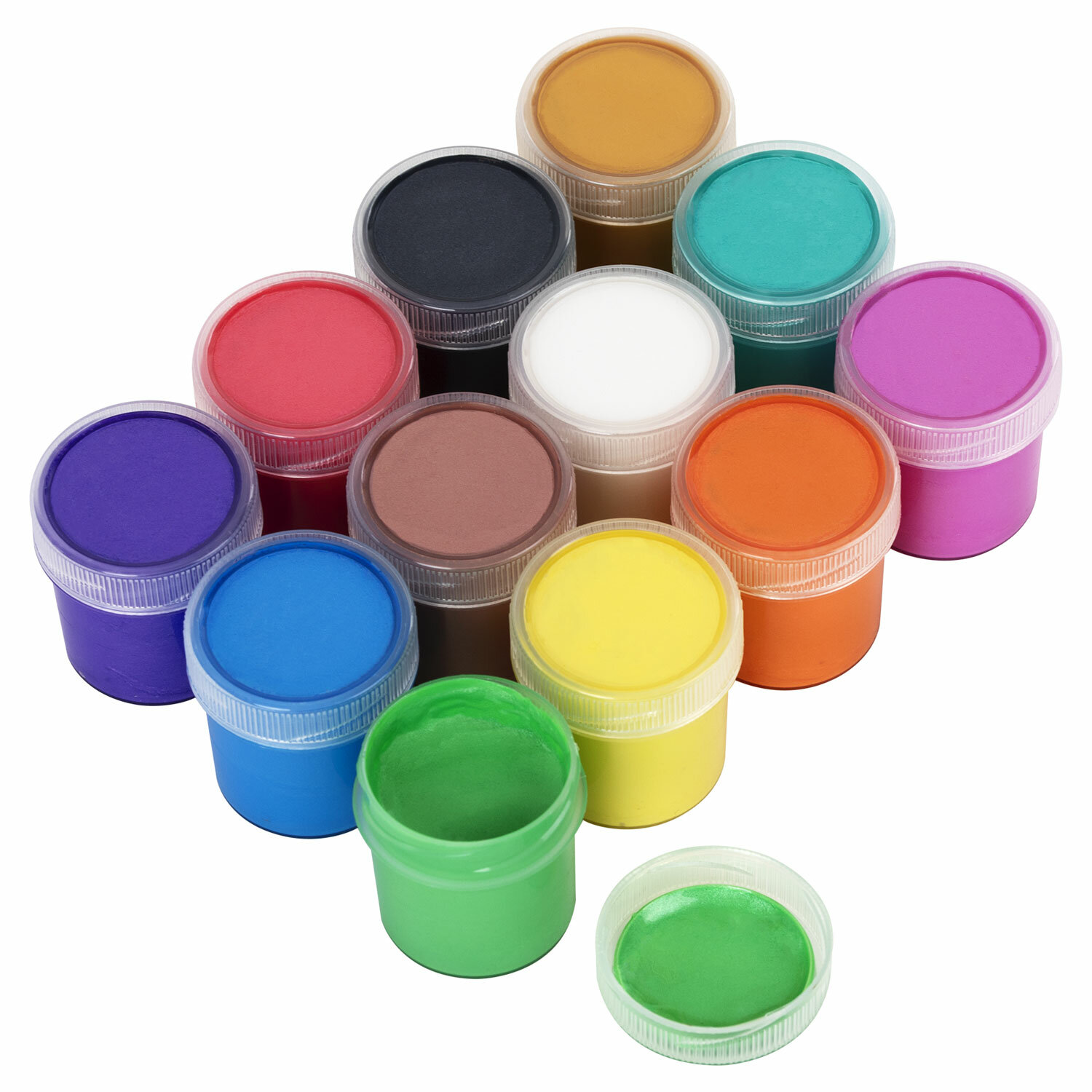 Краски акриловые Brauberg набор для рисования перламутровые 12 цветов - фото 4