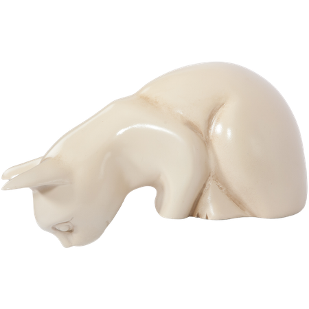 Статуэтка BOGACHO Кошка на полку белая