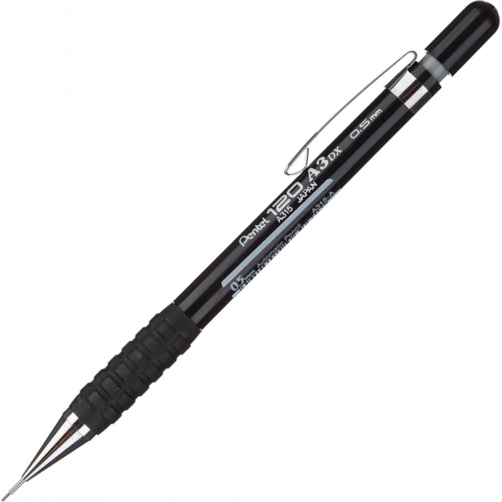 Карандаш механический Pentel А315A 0.5мм черный Япония - фото 1