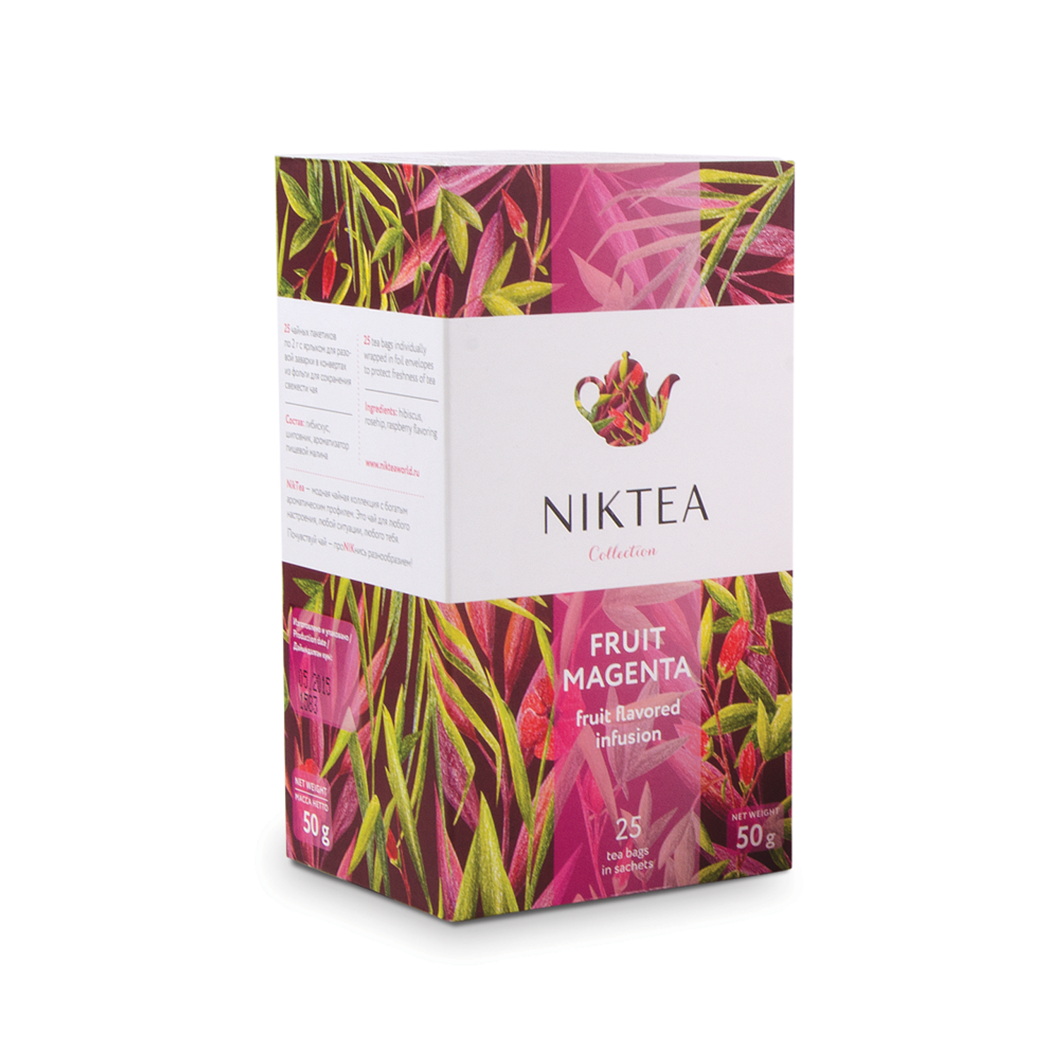 Чай Niktea Niktea Fruit Magenta в пакетиках 25х2г - фото 1