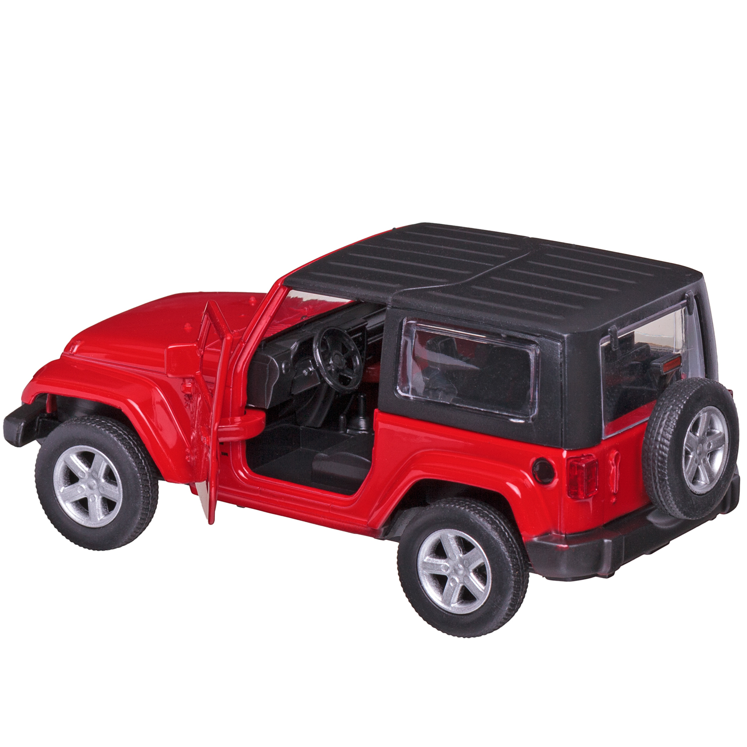 Автомобиль Abtoys Jeep MSZ 1:43 инерционный красный WE-16389R - фото 6